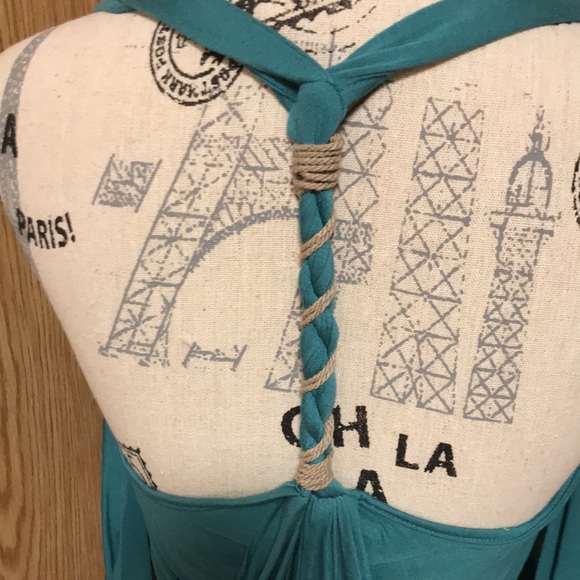 Ella Moss teal summer halter - Picture 2 of 5